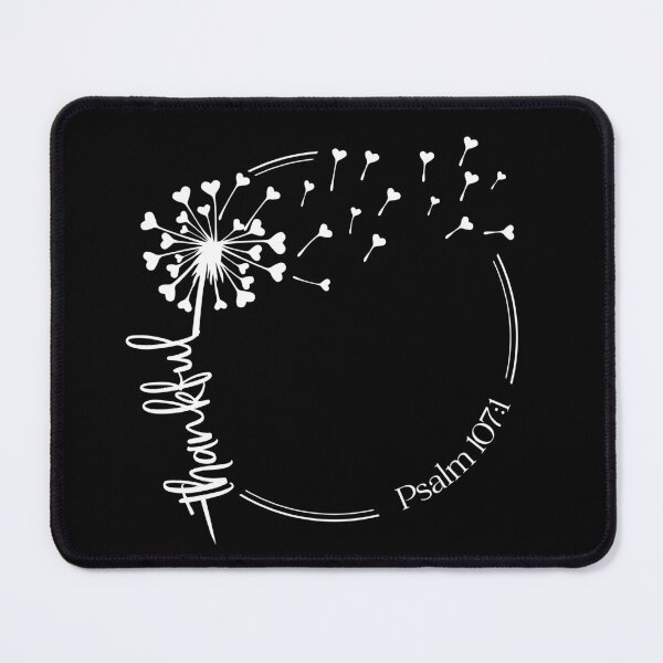 Item preview, Christian Dandelion design - thankful - Psalm 107:1 designed and sold by simplydesignart.