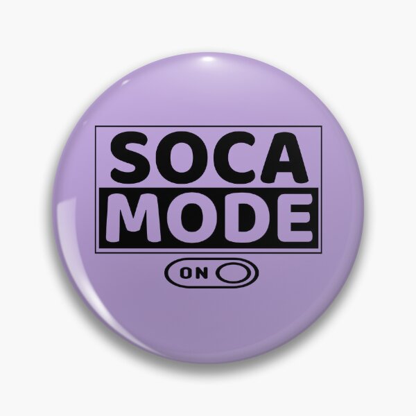 Item preview, Soca Mode On - Main Brand Design in Black and White - Soca Mode designed and sold by Soca-Mode.