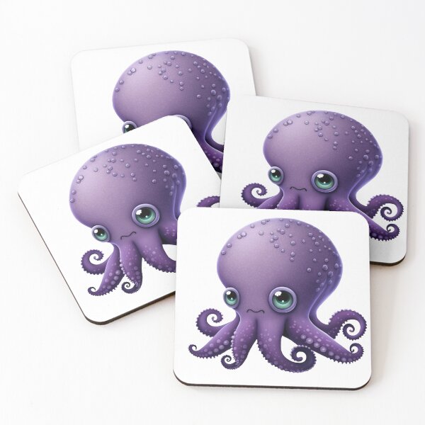 Item preview, Purple Cartoon Octopus Sticker designed and sold by ChrisM63.
