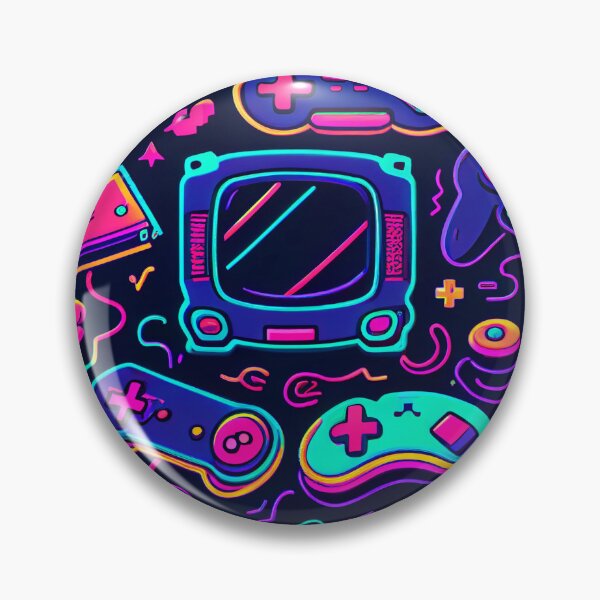 Item preview, Retro Gaming Glow - 80's Style Gaming Pattern designed and sold by UniqueDesignsC.