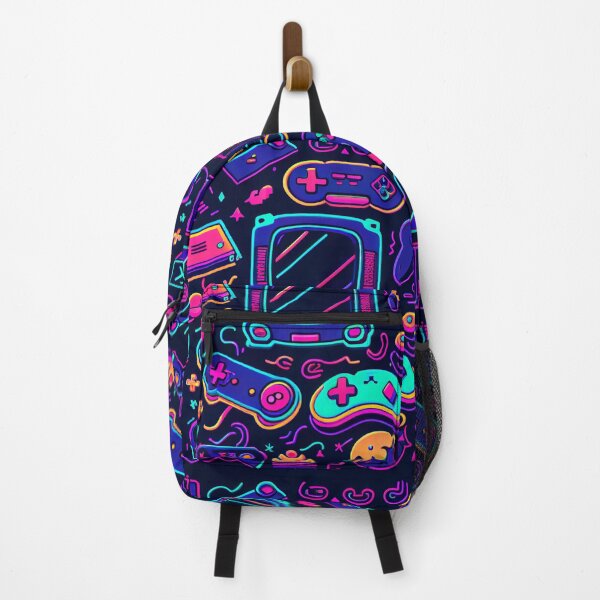 Item preview, Retro Gaming Glow - 80's Style Gaming Pattern designed and sold by UniqueDesignsC.