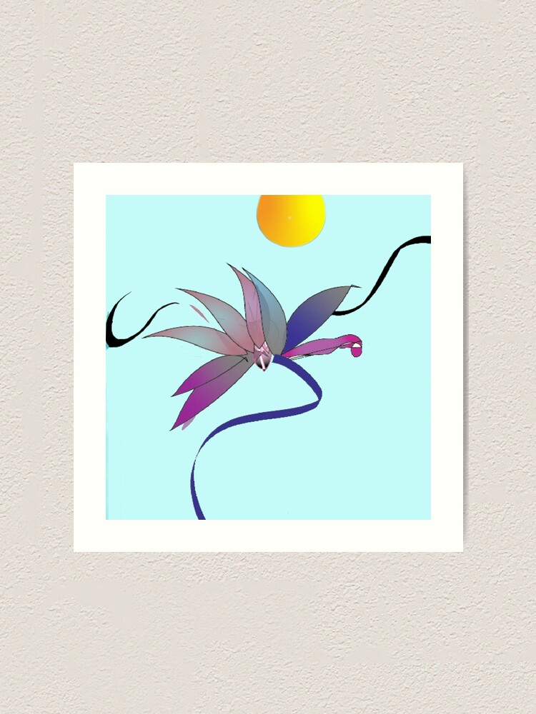 Thumbnail 1 of 3, Art Print, Lotus Rising designed and sold by Taimei.