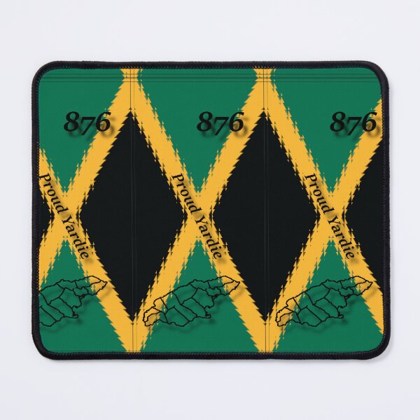 Item preview, Jamaica Flag Design with Words Proud Yardie and Jamaican Map Outline and Area Code designed and sold by Soca-Mode.
