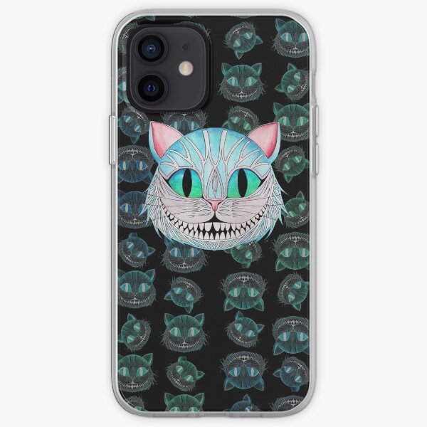 Cheshire Cat (Dark background) iPhone Soft Case