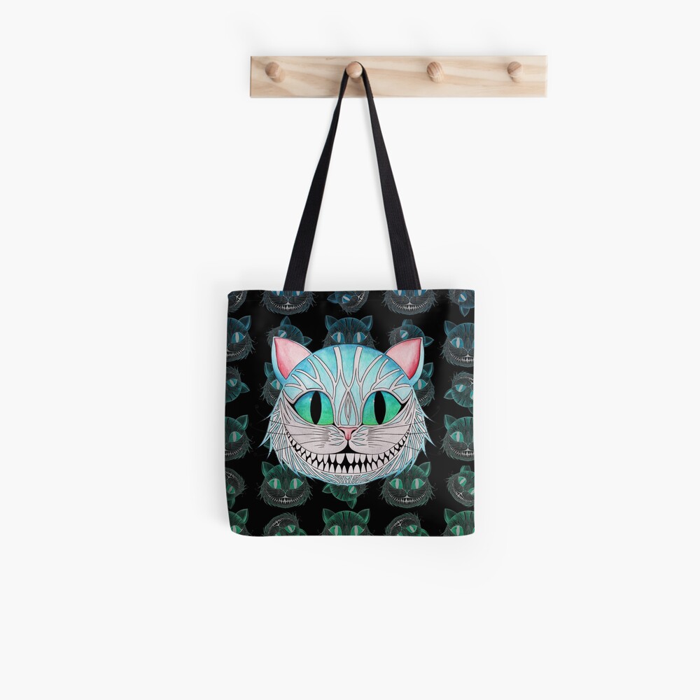 Cheshire Cat (Dark background) Tote Bag