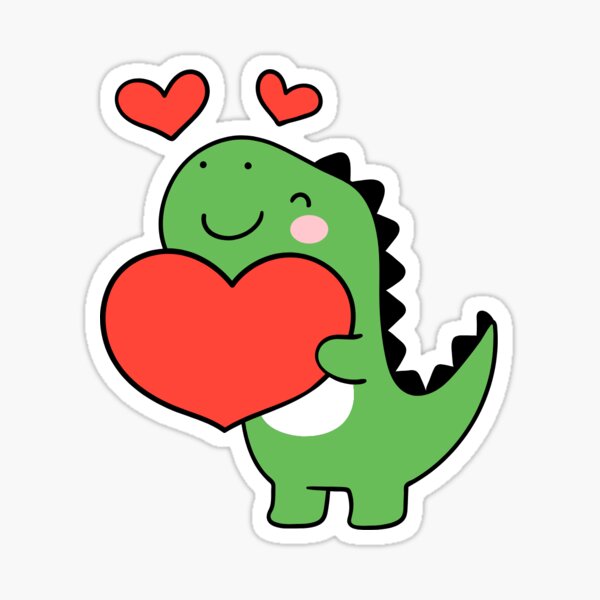 Aperçu de l'œuvre Amour Dinosaure créée et vendue par emmmichelle.