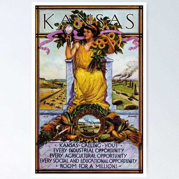 Item preview, Kansas Calling designed and sold by historicimage.