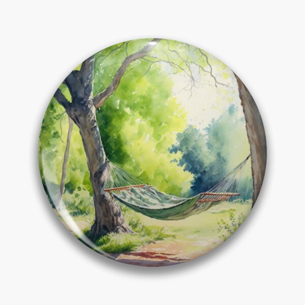 Item preview, Hammock Bliss: Watercolor Painting designed and sold by Tiberius404.