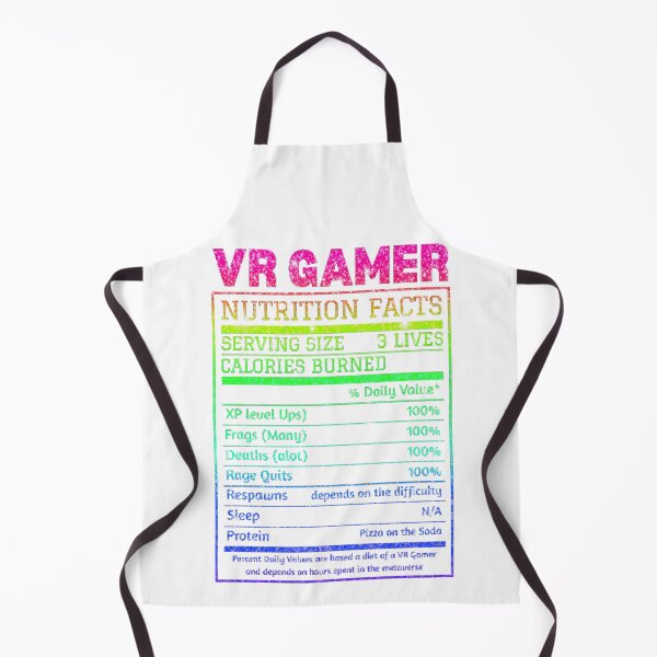 Item preview, Virtual Reality Gamer Nutrition Facts designed and sold by DadJokeDescript.