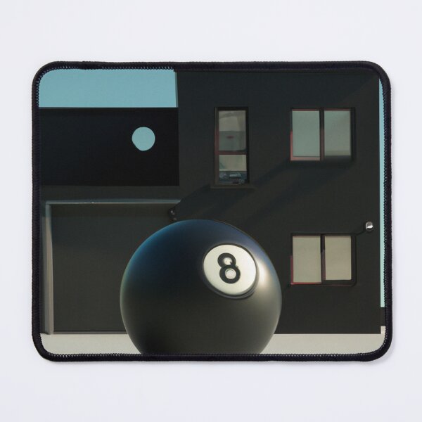 Item preview, Red sun with 8 pool infront of house designed and sold by moodboardzz.