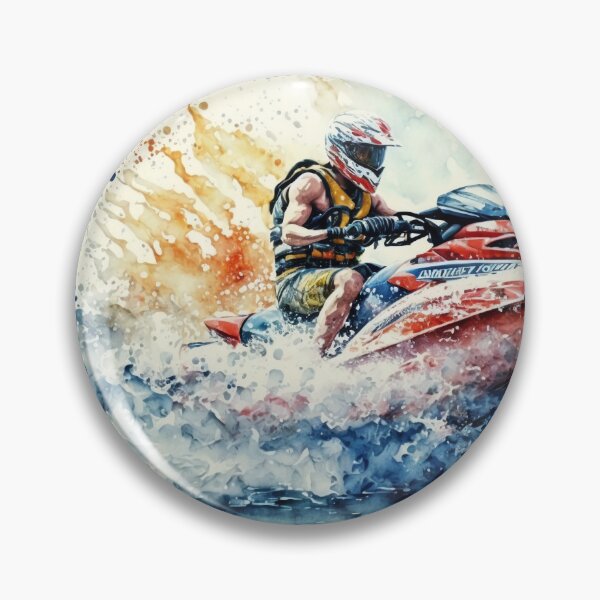 Item preview, Jetski Splash: Watercolor Painting designed and sold by Tiberius404.
