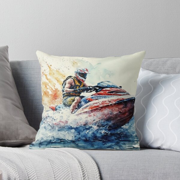Item preview, Jetski Splash: Watercolor Painting designed and sold by Tiberius404.