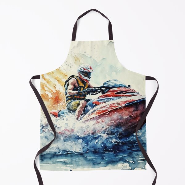 Item preview, Jetski Splash: Watercolor Painting designed and sold by Tiberius404.