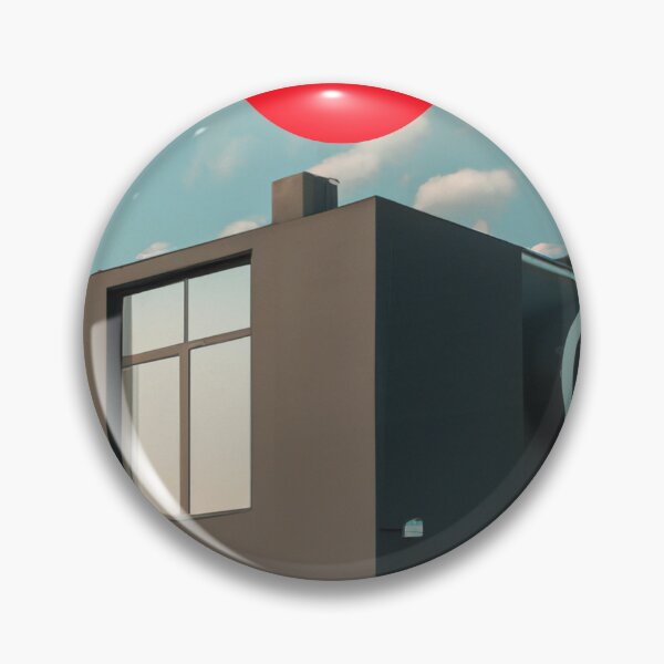 Item preview, Modern futuristic architecture with red sun designed and sold by moodboardzz.