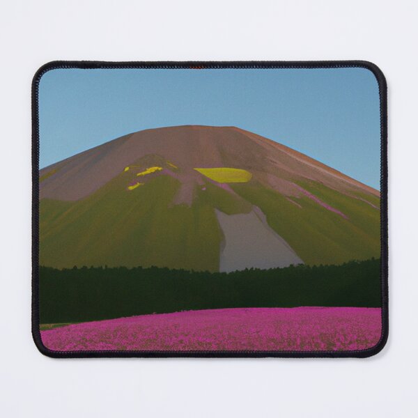 Item preview, Beautiful Asian Mountain with blue sky and pink flowers designed and sold by moodboardzz.