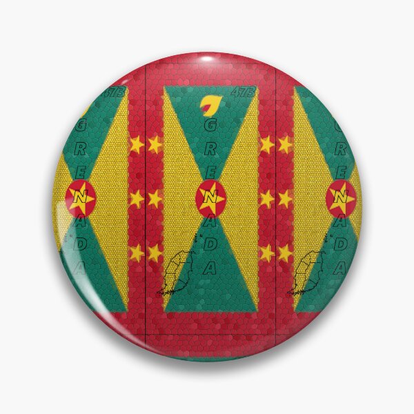 Item preview, Grenada Flag Design with Map Outline and Area Code - Soca Mode designed and sold by Soca-Mode.
