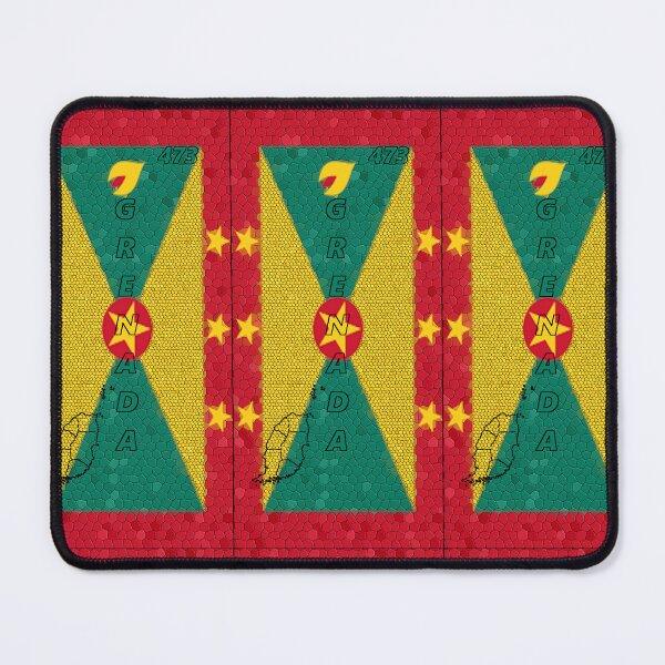 Item preview, Grenada Flag Design with Map Outline and Area Code - Soca Mode designed and sold by Soca-Mode.