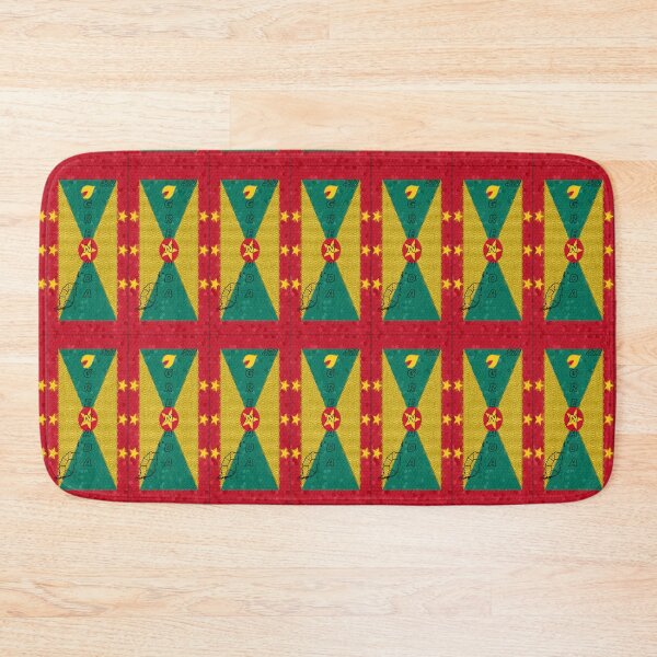 Item preview, Grenada Flag Design with Map Outline and Area Code - Soca Mode designed and sold by Soca-Mode.