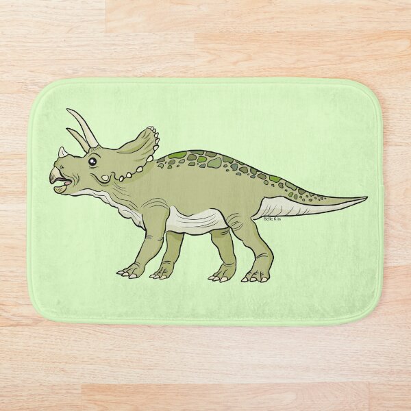 Item preview, Green triceratops designed and sold by doodletokki.