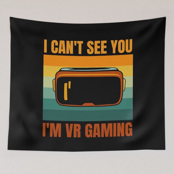 Item preview, I Can't See You I'm VR Gaming Virtual Reality Metaverse Gift For Child Christmas Present designed and sold by DadJokeDescript.
