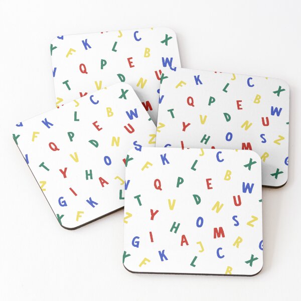Item preview, Primary Colors Alphabet White Background designed and sold by PridePositivity.