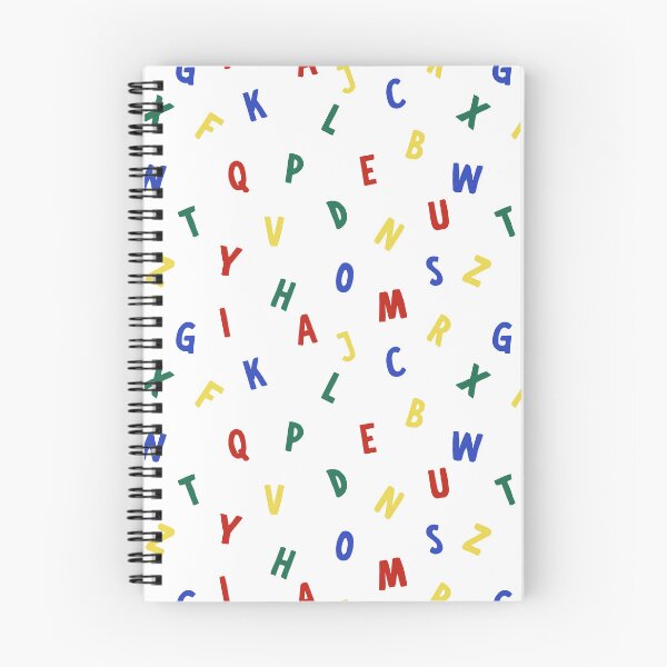 Aperçu de l'œuvre Alphabet Couleurs Primaires Sur Fond Blanc créée et vendue par PridePositivity.