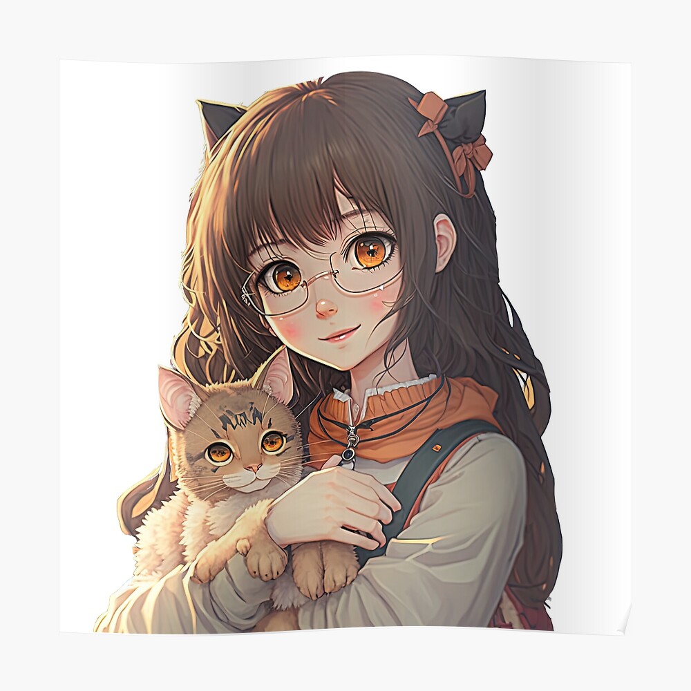 Mysterious Anime Catgirl Big Ears Stock Vector (Royalty Free) 1592965876 |  Shutterstock