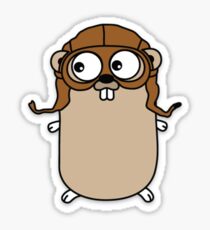 Pegatina Golang aviator