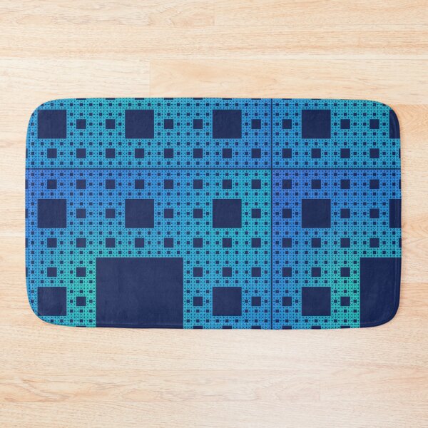 Item preview, sierpinski squares - blue designed and sold by BrownWoodRobot.
