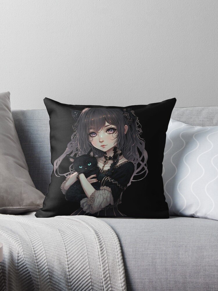 Goth Cat Pillows