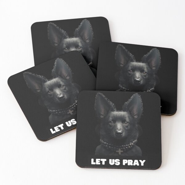Item preview, Dog priest religious humor let us pray holy animal  designed and sold by AnimalArtPhotos.
