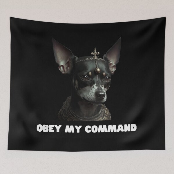 Item preview,  Funny dog priest religious humor obey my command holy animal  designed and sold by AnimalArtPhotos.