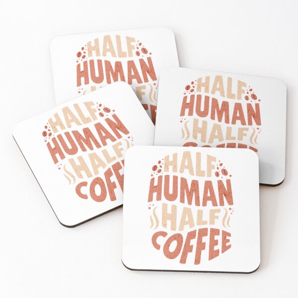 Item preview, Half Human Half Coffee designed and sold by ArtiLush ⭐⭐⭐⭐⭐.