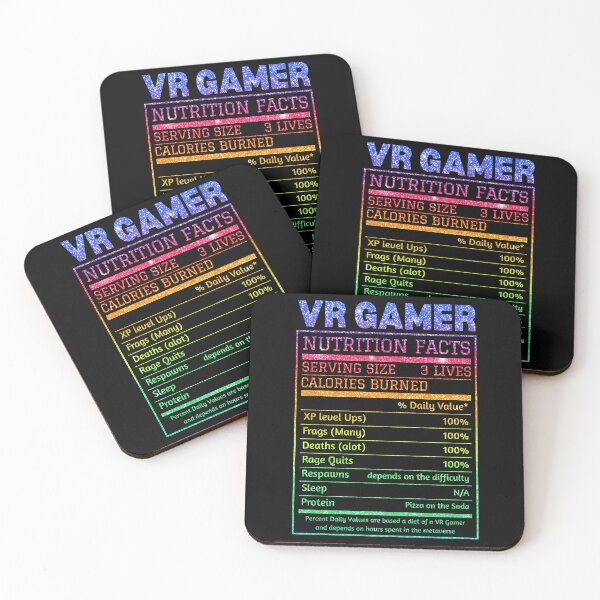 Item preview, VR Gamer Ladies Nutrition Facts Realidad virtual Mujeres Merchandise VR Comedy Gaming Food Label designed and sold by DadJokeDescript.