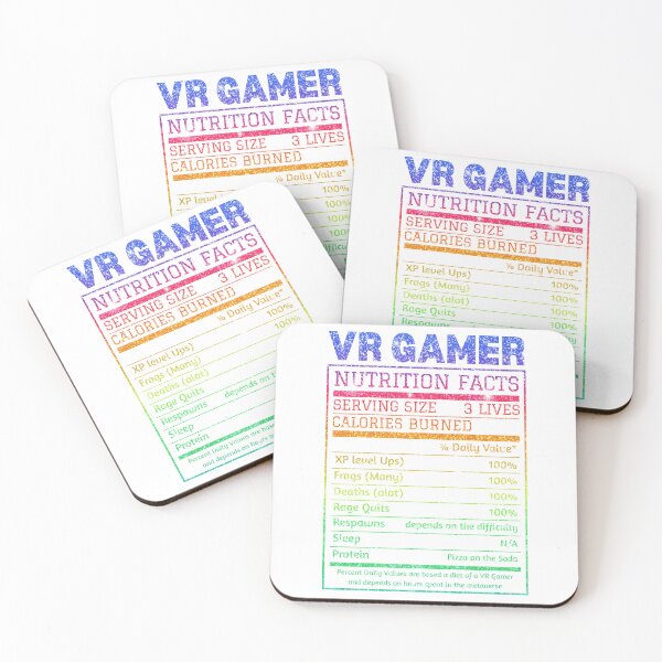 Item preview, VR Gamer Ladies Nutrition Facts Realidad virtual Mujeres Merchandise VR Comedy Gaming Food Label designed and sold by DadJokeDescript.