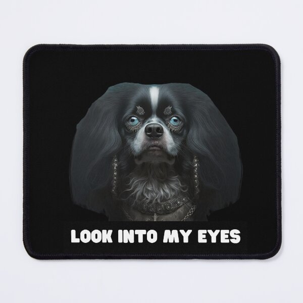 Item preview, Dog hypnotize funny look into my eyes hypnotizing illusionist  designed and sold by AnimalArtPhotos.