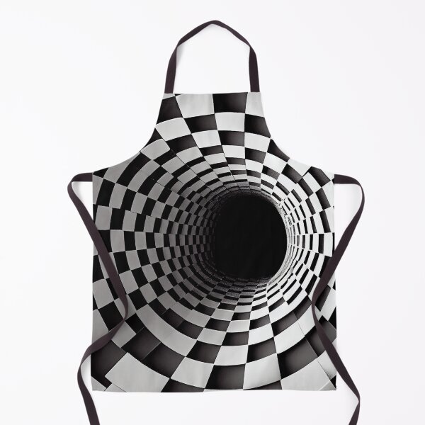 Item preview, Optical Illusion Checkerboard - Black and White Hole Art designed and sold by UniqueDesignsC.