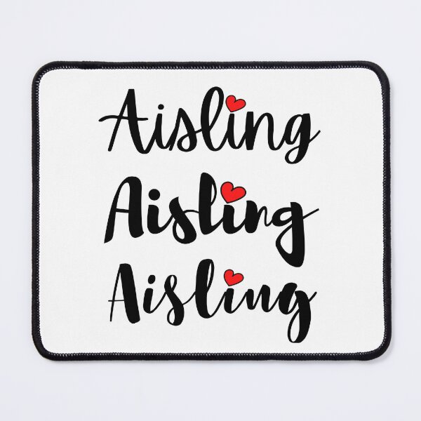 Item preview, Aisling Name Cute Mini Heart Triple Fonts designed and sold by 27th-Tee.