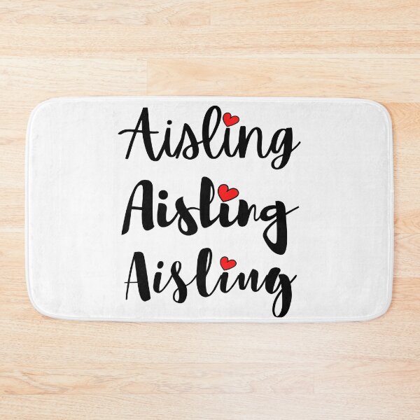 Item preview, Aisling Name Cute Mini Heart Triple Fonts designed and sold by 27th-Tee.