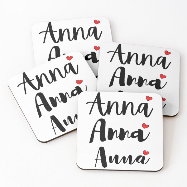 Item preview, Anna Name Cute Mini Heart Triple Fonts designed and sold by 27th-Tee.