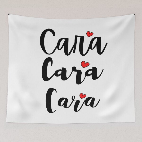 Item preview, Cara Name Cute Mini Heart Triple Fonts designed and sold by 27th-Tee.
