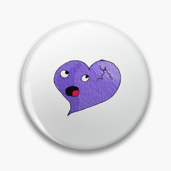 Item preview, Purple oil heart texture Broken Valanteines Day heart  designed and sold by Coffeemerc117.