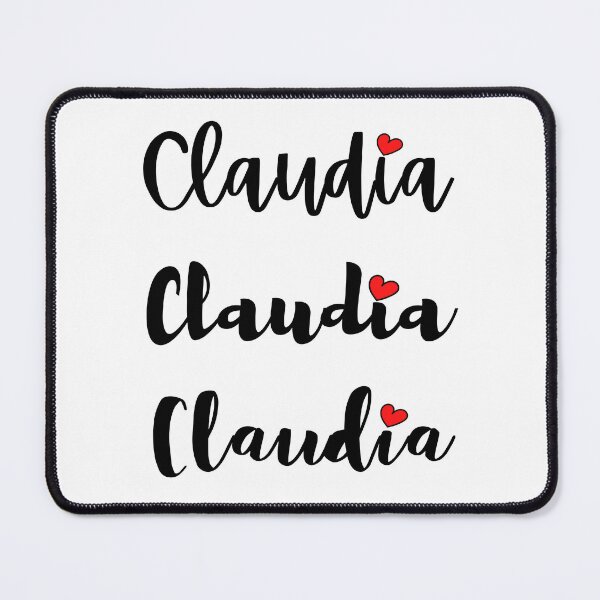 Item preview, Claudia Name Cute Mini Heart Triple Fonts designed and sold by 27th-Tee.