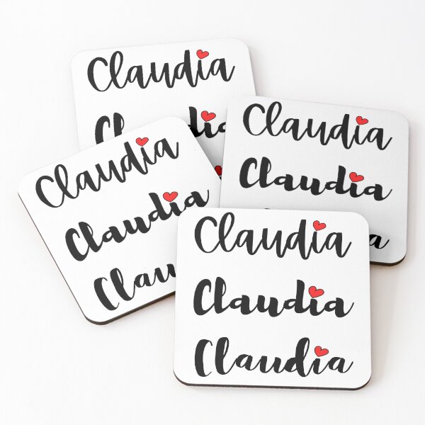 Item preview, Claudia Name Cute Mini Heart Triple Fonts designed and sold by 27th-Tee.