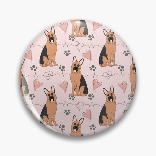 Item preview, LOVE German Shepherd - Red and Black 4 designed and sold by Lulupainting.