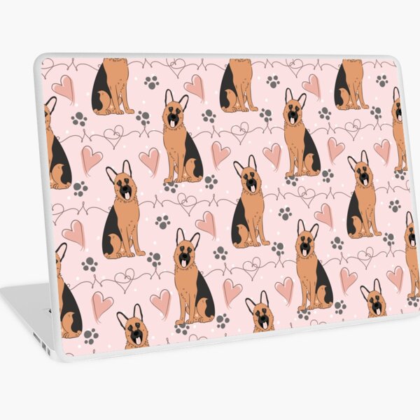 Item preview, LOVE German Shepherd - Red and Black 4 designed and sold by Lulupainting.