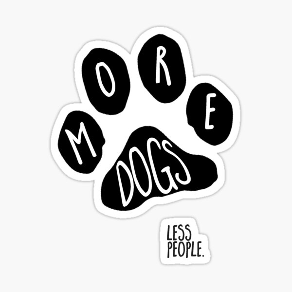 Item preview, paw print (more dogs, less people) designed and sold by mystudiocreate.
