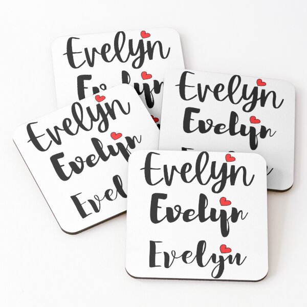 Item preview, Evelyn Name Cute Mini Heart Triple Fonts designed and sold by 27th-Tee.
