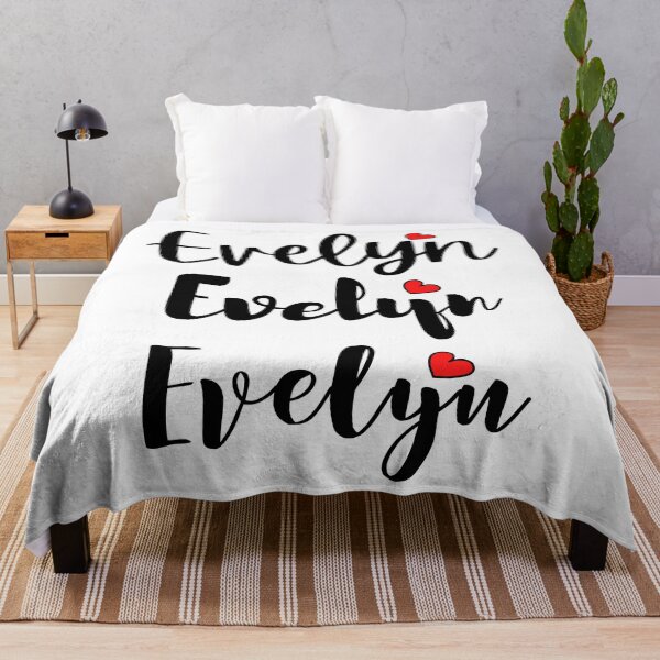 Item preview, Evelyn Name Cute Mini Heart Triple Fonts designed and sold by 27th-Tee.