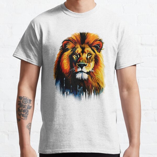 Watercolor Lion Head #1 Classic T-Shirt